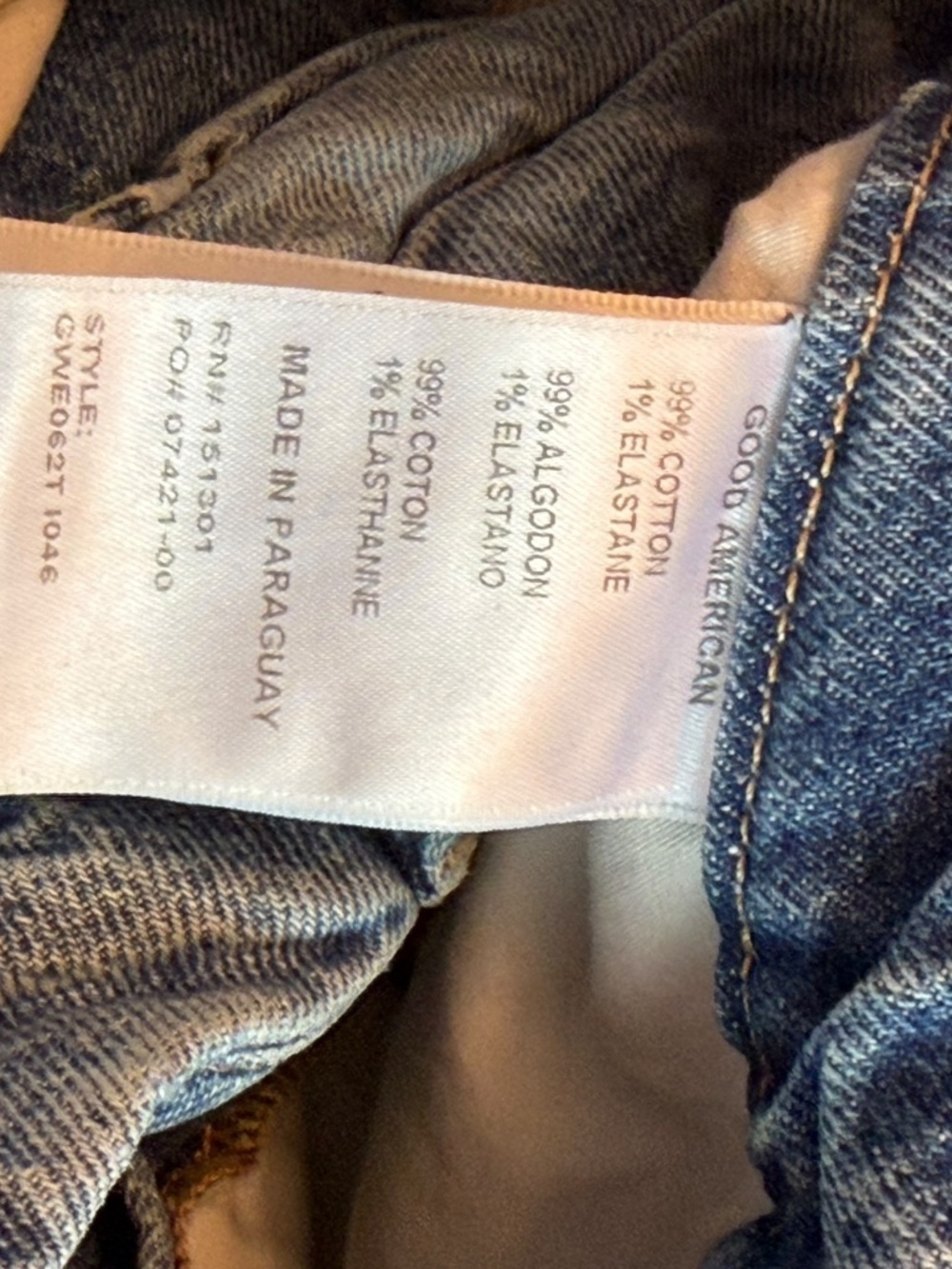 Good American The Weekender Jeans Size 26 Distressed Raw Hem - Picture 4 of 11